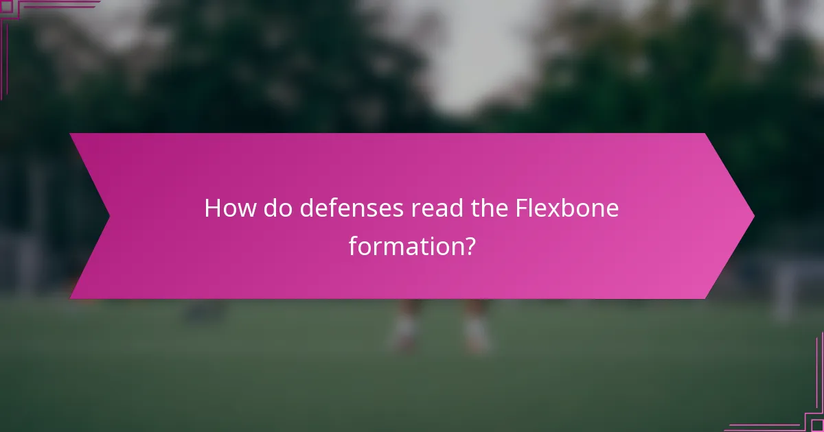 How do defenses read the Flexbone formation?